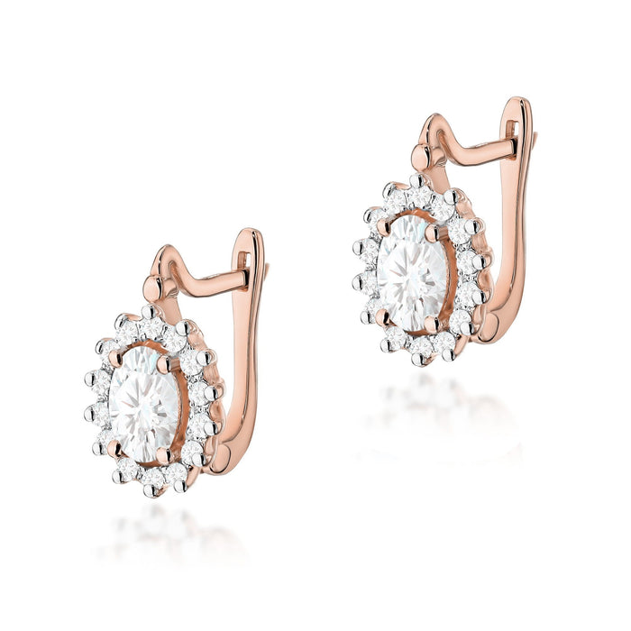 Cercei Aur 14K K0182 Diamant Lab Grown 2 x 0,40ct