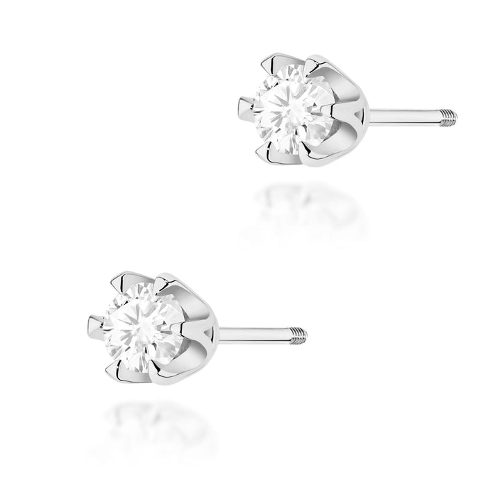 Cercei Aur 14K cu Diamante Naturale Naturale 0.60 ct