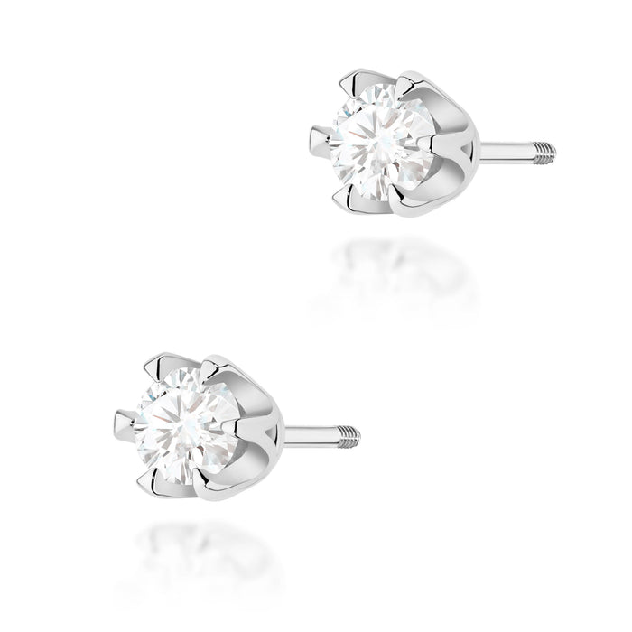 Cercei Aur 14K Diamant Laborator 2 x 0.30ct Rotund Stud
