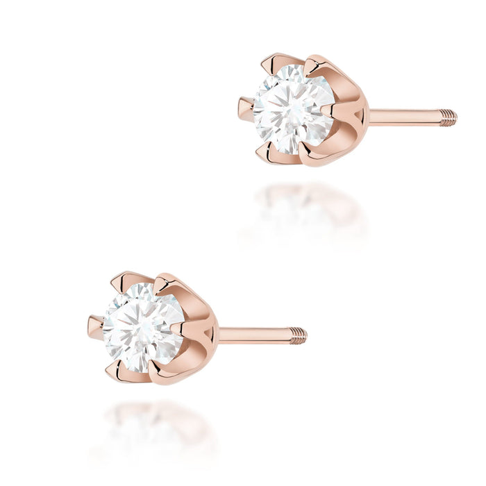 Cercei Aur 14K cu Diamante Naturale Naturale 0.60 ct