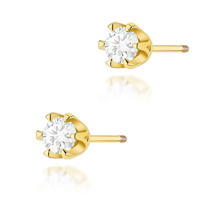 Cercei Aur 14K cu Diamante Naturale Naturale 0.60 ct