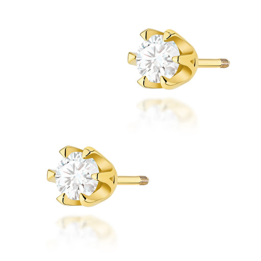 Cercei Aur 14K Diamant Laborator 2 x 0.30ct Rotund Stud