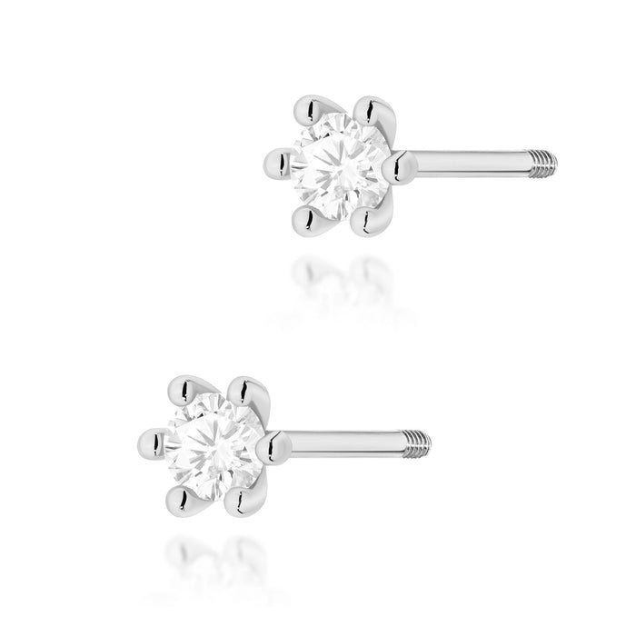 Cercei Aur 14K K0222 Diamante 2 x 0.08ct
