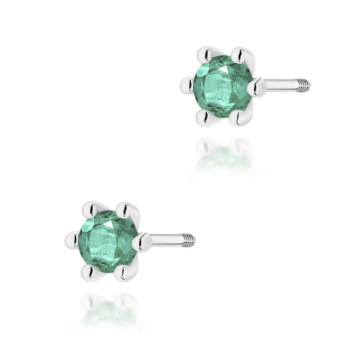 Cercei Aur 14K Cu Smarald K0222