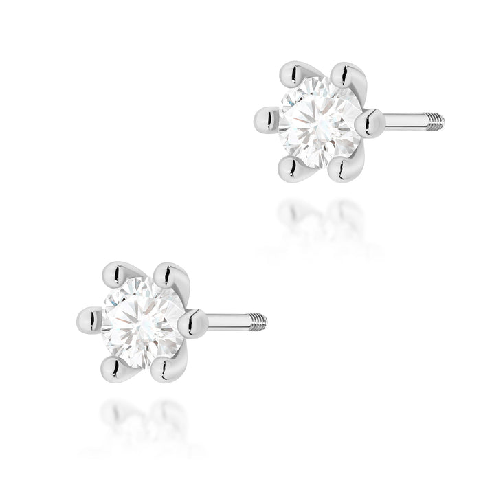 Cercei Aur 14K Cu Diamante Lab Grown 2 x 0.30ct Rotunzi K0222
