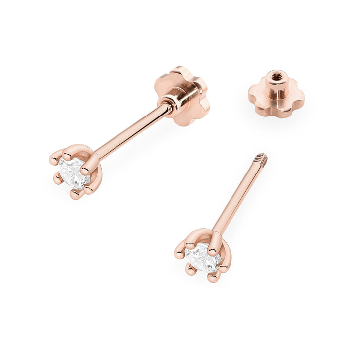 Cercei Aur 14K cu Diamante Naturale Naturale 0.20 ct