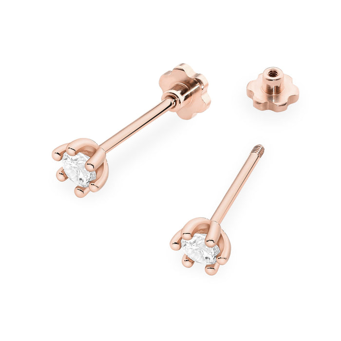 Cercei Aur 14K K0222 Diamant 2 x 0.15ct Stud