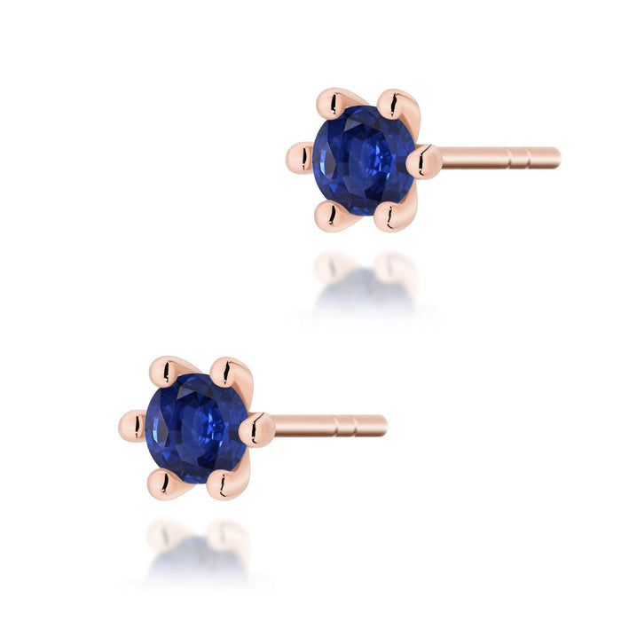 Cercei Aur 14K K0222 Safir 2 x 0.15ct