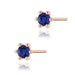Cercei Aur 14K K0222 Safir 2 x 0.15ct
