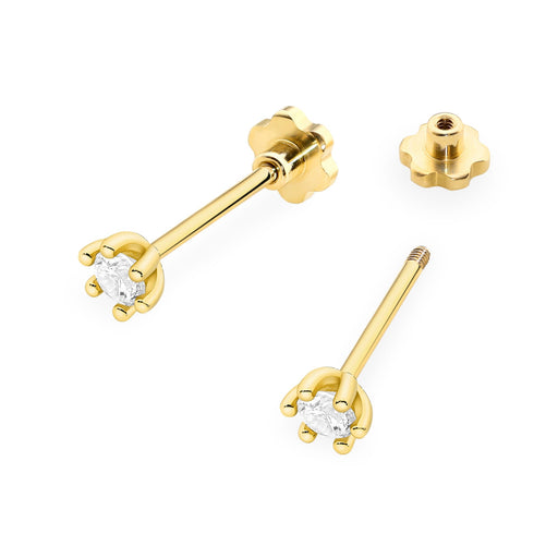 Cercei Aur 14K cu Diamante Naturale Naturale 0.20 ct