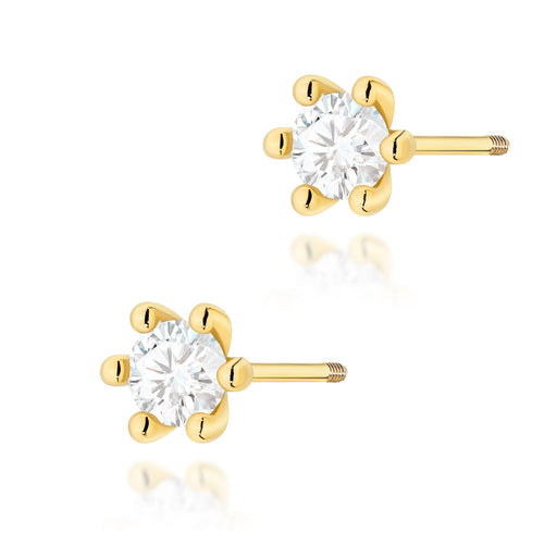 Cercei Aur 14K cu Diamante Naturale Naturale 0.60 ct