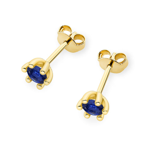 Cercei Aur 14K K0222 Safir 2 x 0.15ct