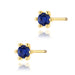 Cercei Aur 14K K0222 Safir 2 x 0.15ct