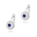Cercei Aur 14K cu Safir 0.30 ct si Diamante Naturale 0.21 ct
