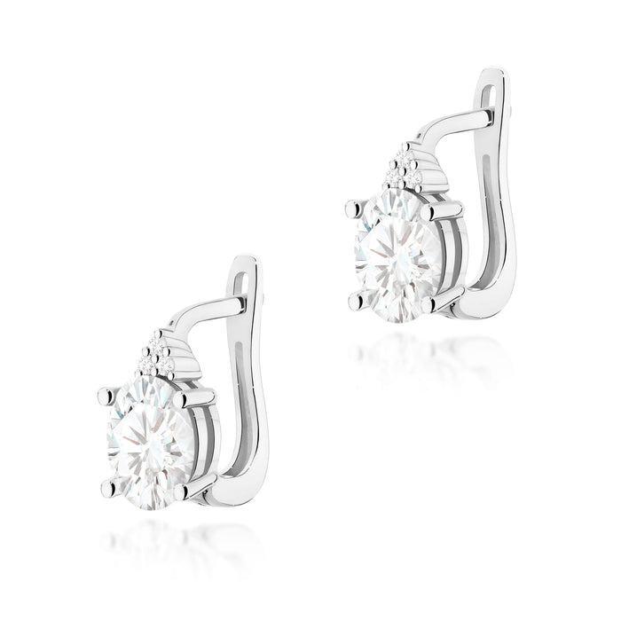 Cercei Aur 14K K0308 Diamant 2 x 0,70ct