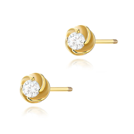 Cercei Aur 14K cu Diamante Naturale Naturale 0.16 ct