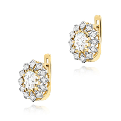 Cercei din Aur 14K cu Diamante Cultivate K0354