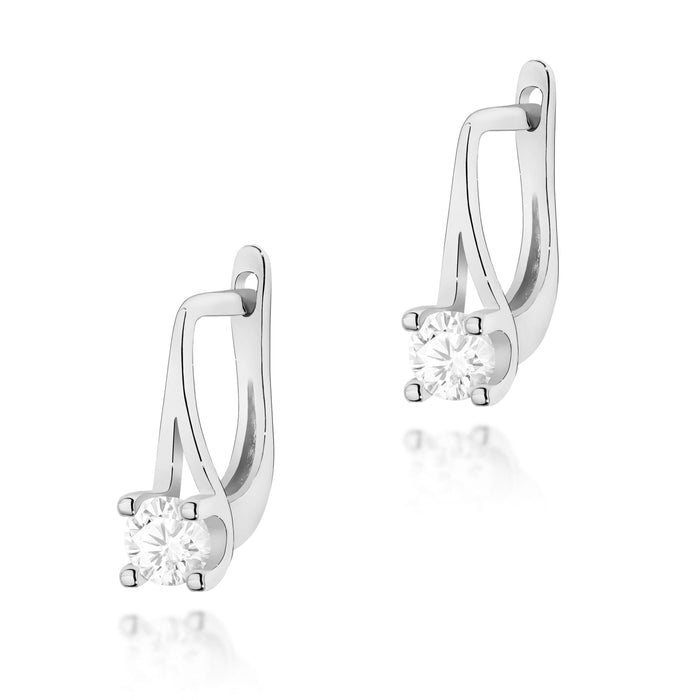 Cercei Aur 14K cu Diamante Naturale 0.40 ct