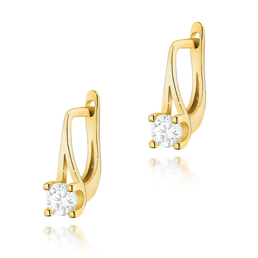 Cercei Aur 14K cu Diamante Naturale 0.40 ct