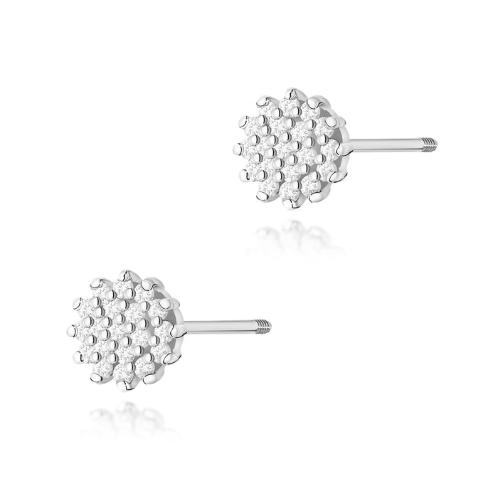 Cercei Aur 14K cu Diamante Naturale Naturale 0.19 ct