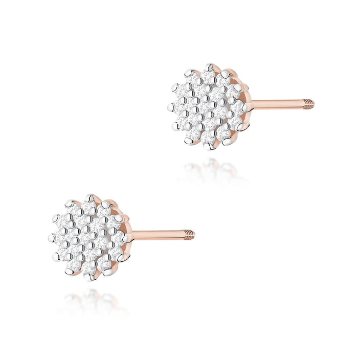 Cercei Aur 14K cu Diamante Naturale Naturale 0.19 ct