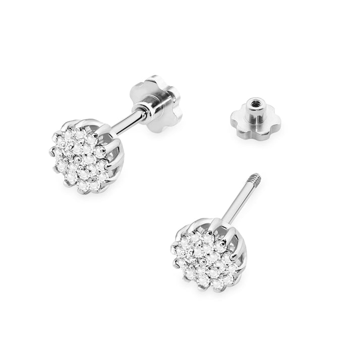 Cercei Aur 14K cu Diamante Naturale Naturale 0.19 ct