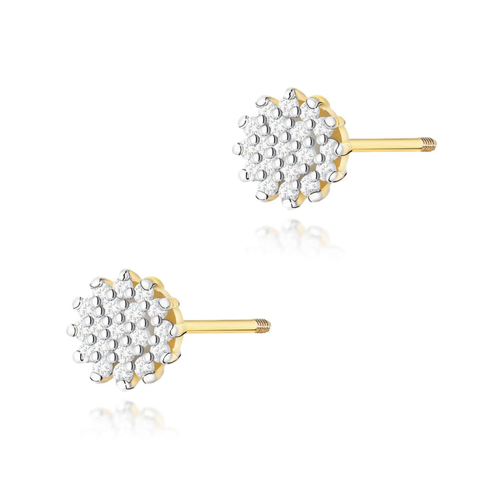 Cercei Aur 14K cu Diamante Naturale Naturale 0.19 ct