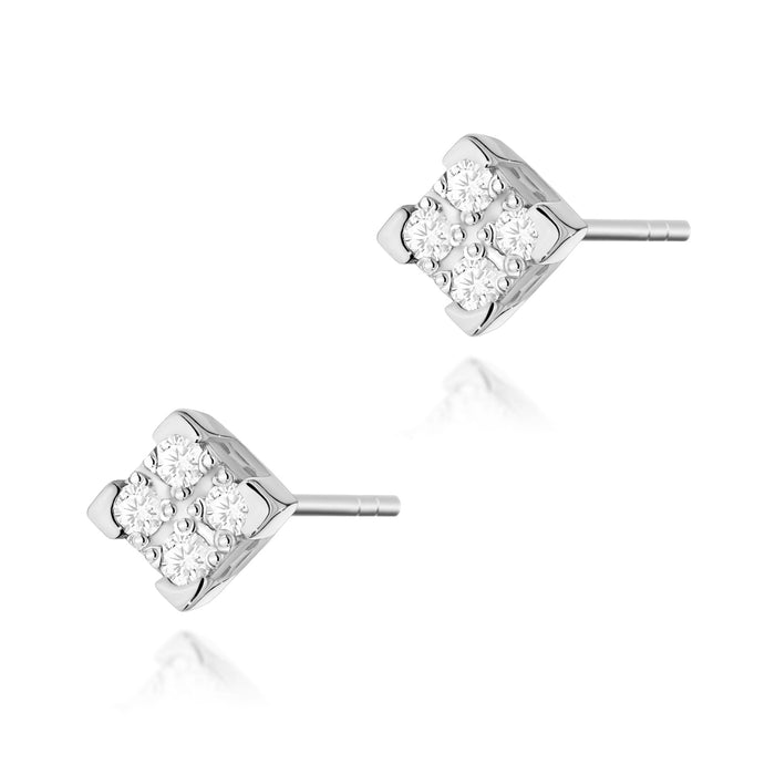 Cercei Aur 14K cu Diamante Naturale Naturale 0.16 ct