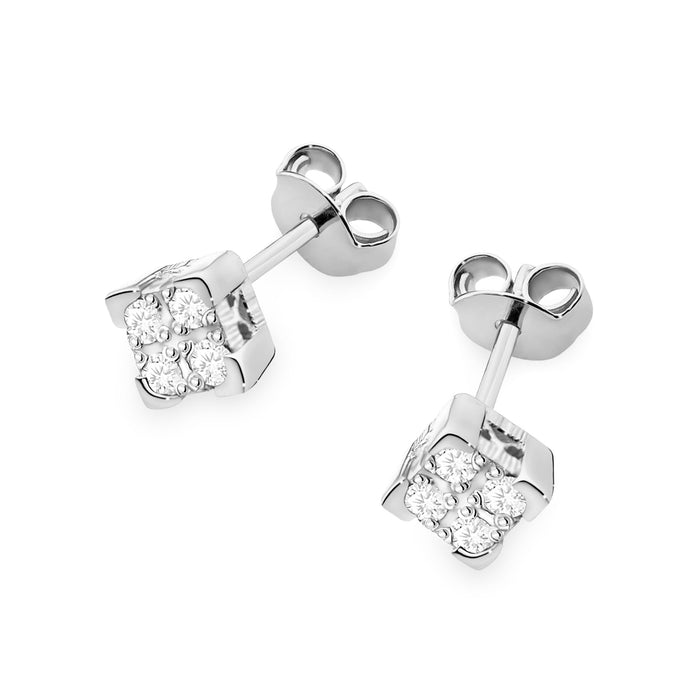 Cercei Aur 14K cu Diamante Naturale Naturale 0.16 ct