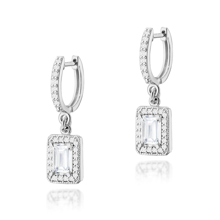 Cercei Aur 14K Cu Diamante Lab Grown 2 x 0.60ct - K0422