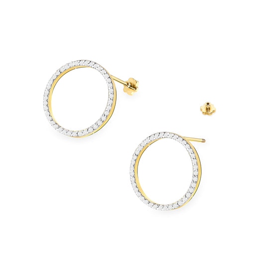 Cercei Aur 14K cu Diamante Naturale  Naturale 0.40 ct