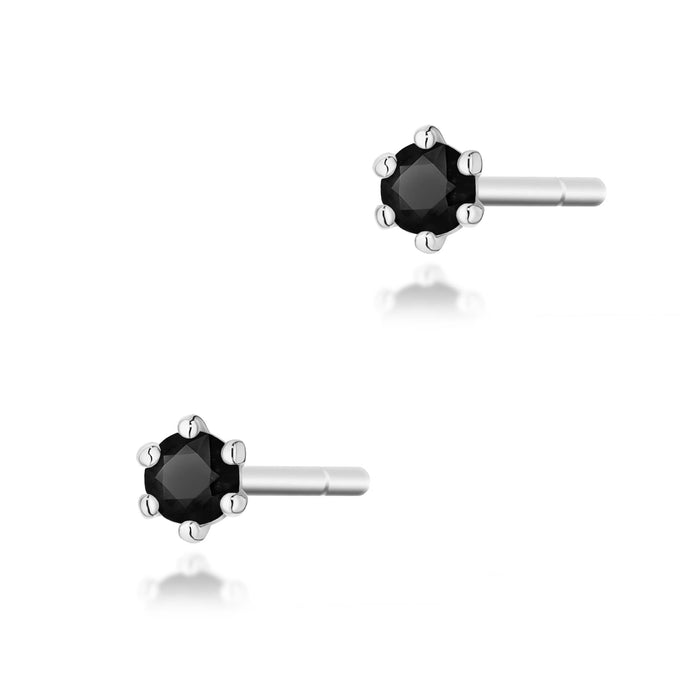 Cercei Aur 14K K0501 Diamant Negru 2 x 0.04ct
