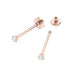 Cercei Aur 14K Diamant 2 x 0.05ct Rotund K0501