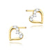 Cercei Aur 14K cu Diamante Naturale 0.09 ct Filet cu Protectie