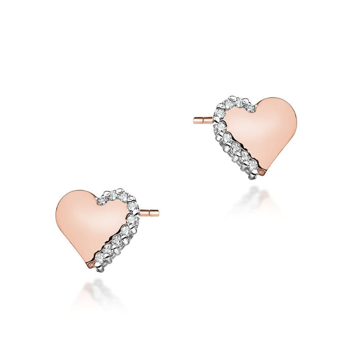 Cercei Aur 14K cu Diamante Naturale 0.10 ct