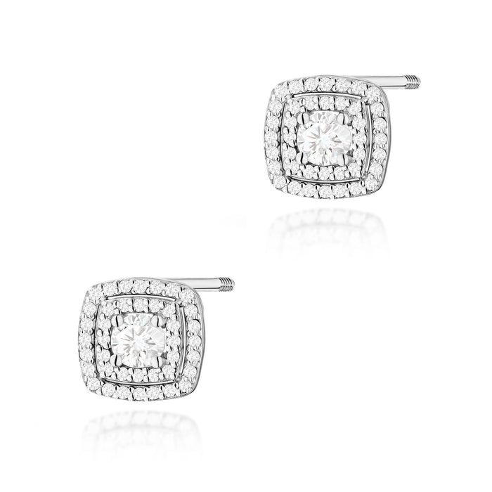 Cercei Aur 14K K0506 cu Diamante 0,30ct
