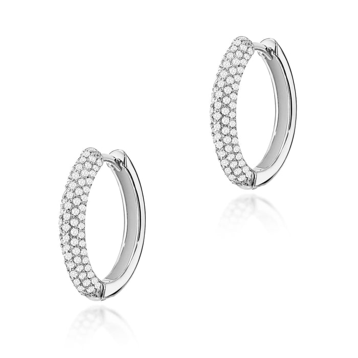 Cercei Aur 14K Cu Diamante Cultivate K0515