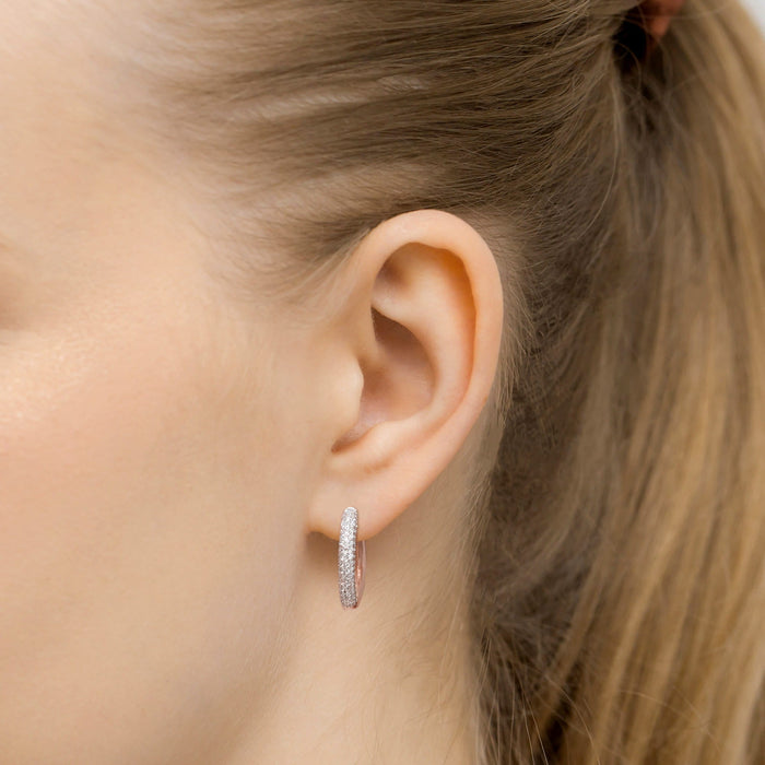 Cercei Aur 14K Cu Diamante Cultivate K0515