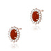 Cercei Aur 14K K0569 Coral 2 x 0,20ct
