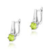 Cercei Aur 14k cu Peridot 1.20 ct si Diamante Naturale Naturale 0.03 ct