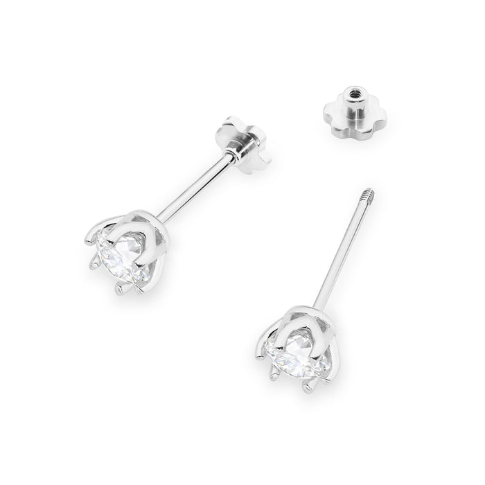 Cercei Aur 14K K0575 Diamant 2 x 0,50ct