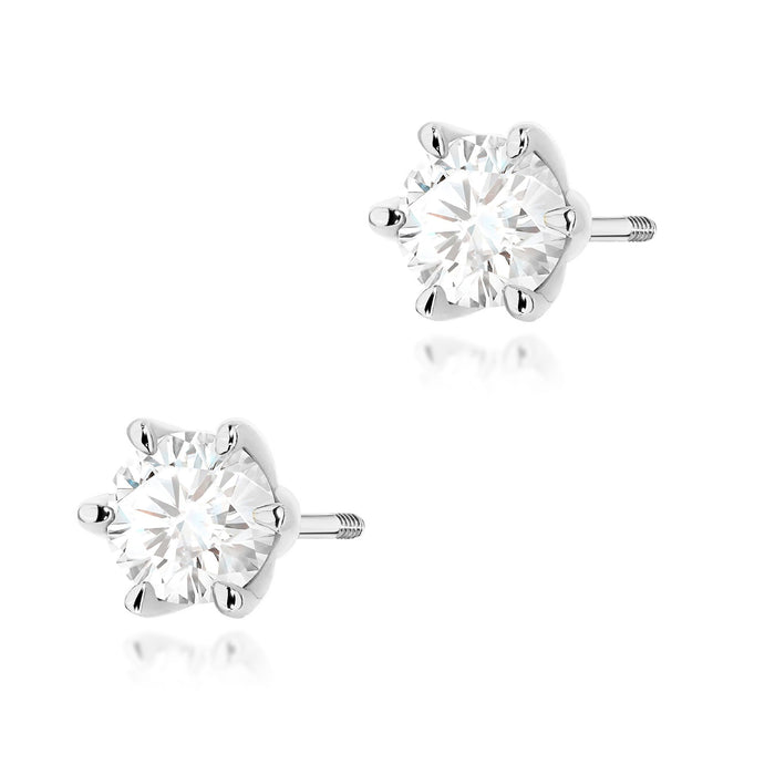 Cercei Aur 14K K0575 Diamant 2 x 0,70ct