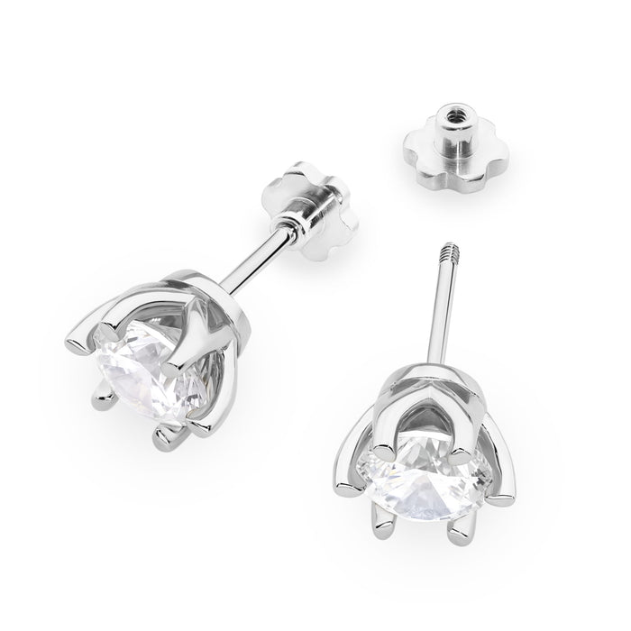 Cercei Aur 14K K0575 Diamante Cultivate 2 x 1.00ct