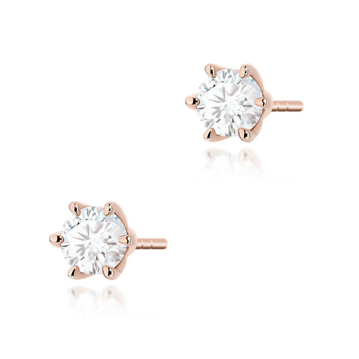 Cercei Aur 14K K0575 Diamant 2 x 0.40ct