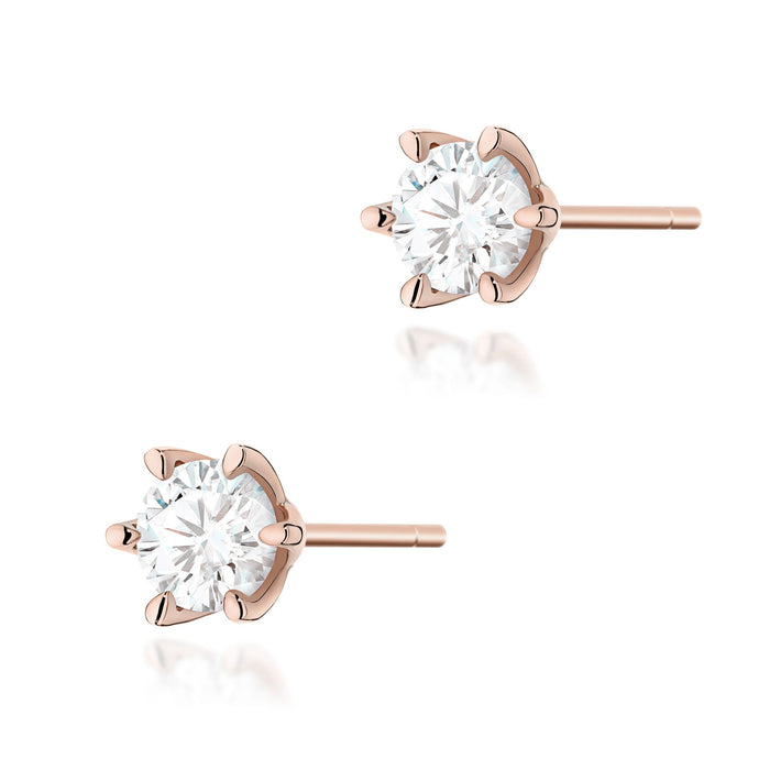 Cercei Aur 14K K0575 Diamante Cultivate 2 x 1.00ct