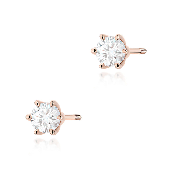Cercei Aur 14K K0575 Diamant Lab Grown 2 x 0.30ct