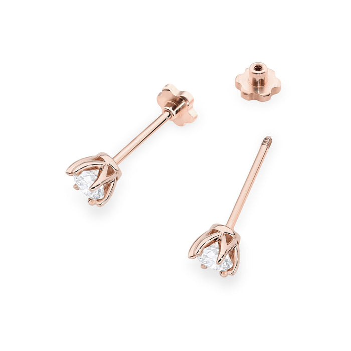 Cercei Aur 14K K0575 Diamant Lab Grown 2 x 0.30ct