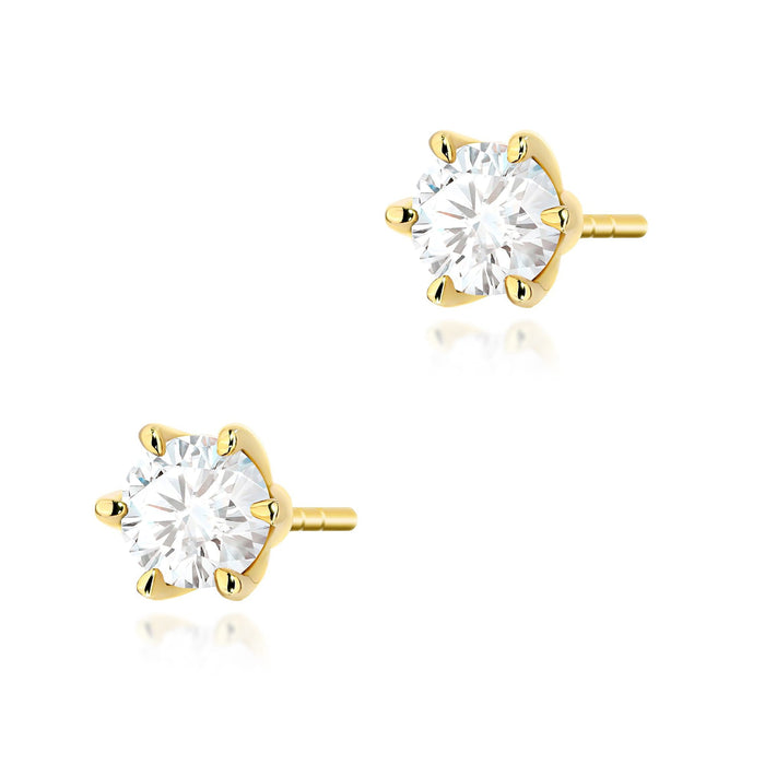 Cercei Aur 14K K0575 Diamant 2 x 0,50ct