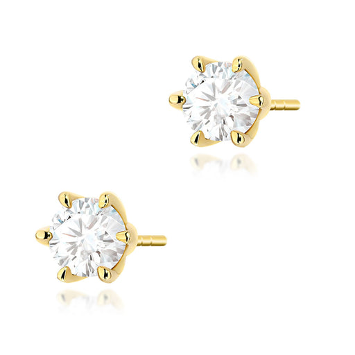 Cercei Aur 14K K0575 Diamant 2 x 0,70ct