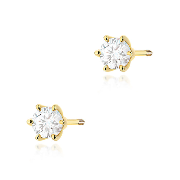 Cercei Aur 14K K0575 Diamant 2 x 0.30ct